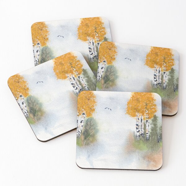 Item preview, Golden Aspen Islands designed and sold by The Elderberry Blossom.