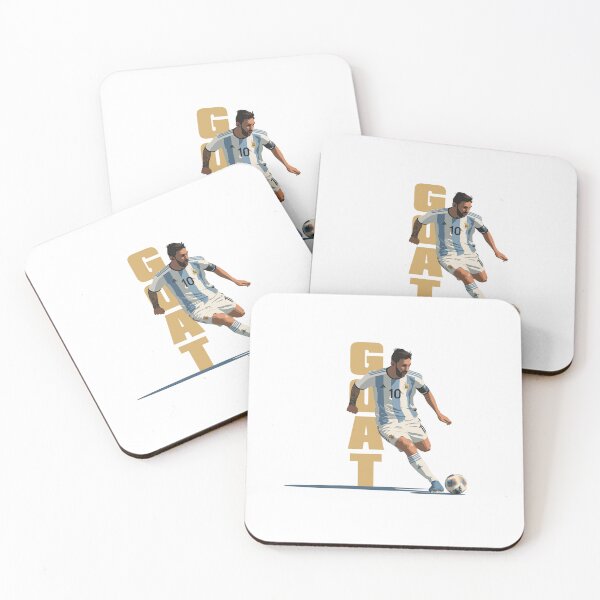 Item preview, Messi in action GOAT Minimalist Graphic designed and sold by blackdogshop.