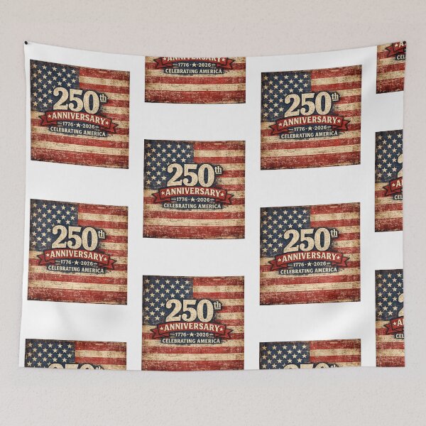 Item preview, USA 250th Anniversary 1776–2026 Patriotic America Semiquincentennial Red White Blue designed and sold by gillys.