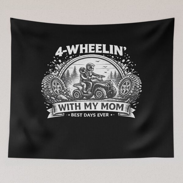 Item preview, 4 Wheeling With My Mom Shirt, ATV Mom Gift, Off Road Mom Tee, Mother Son ATV Shirt, Dirt Bike Mom Design designed and sold by TKOprintdesigns.