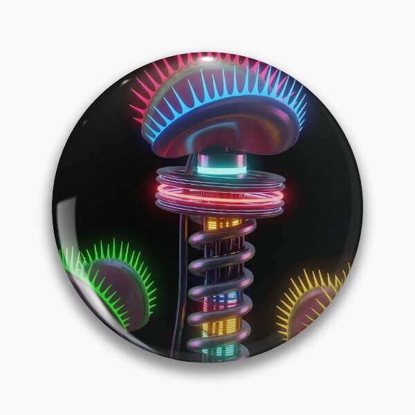 Item preview, Neon Cyber Venus Flytrap Mechanical Garden designed and sold by powersunlight.