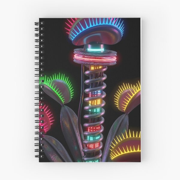 Item preview, Neon Cyber Venus Flytrap Mechanical Garden designed and sold by powersunlight.