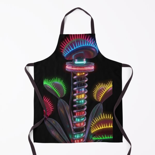 Item preview, Neon Cyber Venus Flytrap Mechanical Garden designed and sold by powersunlight.