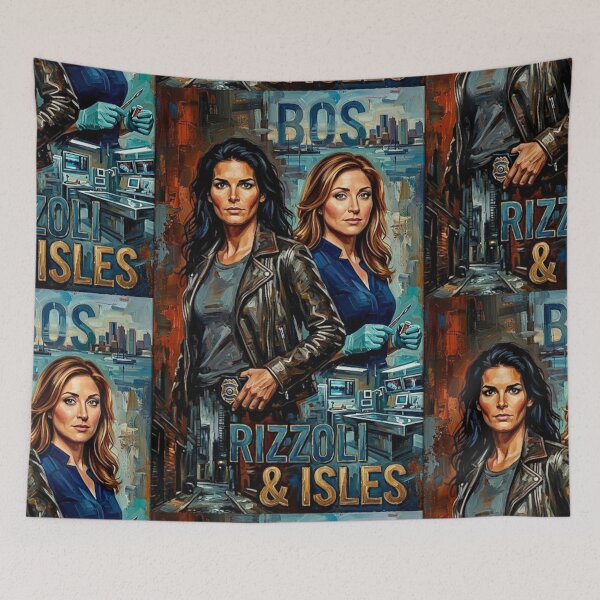 Item preview, Boston’s Finest: Rizzoli & Isles Oil Painting designed and sold by Art's Diner.