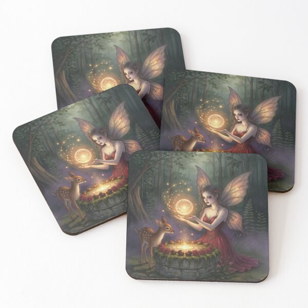 Item preview, Forest Fairy Creating Golden Light designed and sold by SabraDD.