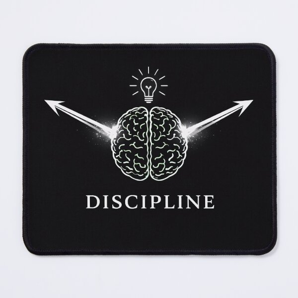 Item preview, Minimal Discipline Brain Design – Clean Focus Mindset Shirt designed and sold by HB7-production.