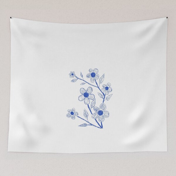 Item preview, Blue Floral Sketch  designed and sold by artist709.