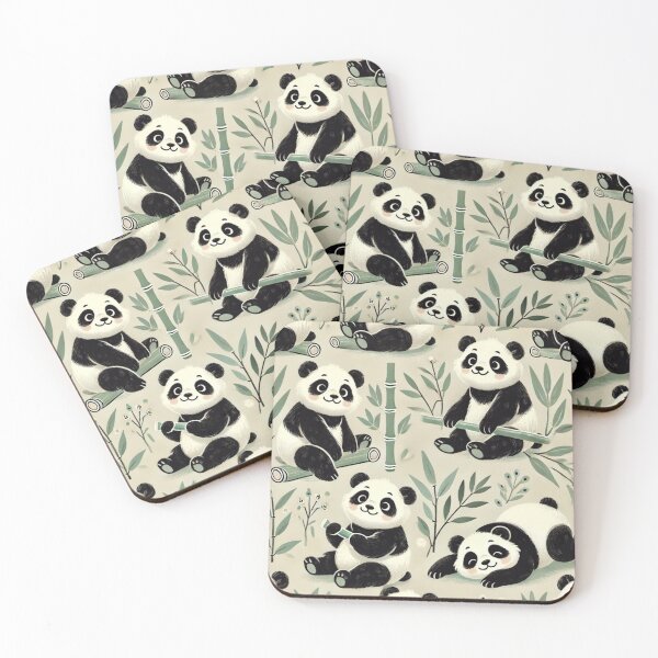 Item preview, Kawaii Red Panda Pattern – Cute Seamless Animal Design designed and sold by TEEJAMBOREE.