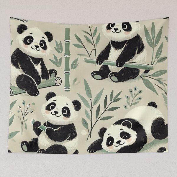 Item preview, Kawaii Red Panda Pattern – Cute Seamless Animal Design designed and sold by TEEJAMBOREE.