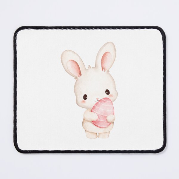 Item preview, Watercolor Easter Bunny with Pastel Eggs - Adorable Spring Holiday Gift designed and sold by FuzionRaptor.