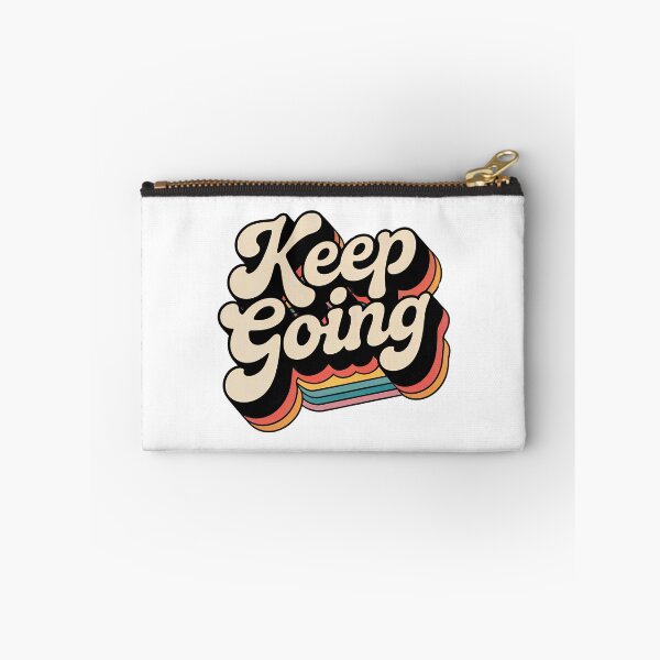 Aperçu de l'œuvre Retro Keep Going Motivational Typography – Vintage Positive Quote Aesthetic Design créée et vendue par Timegraf.
