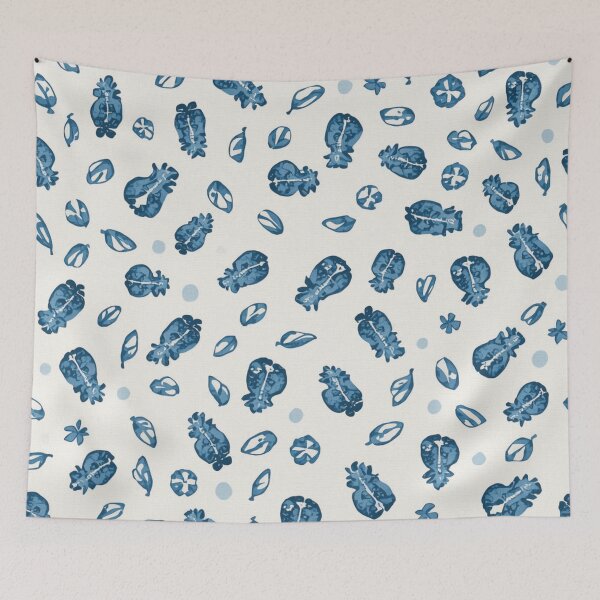 Item preview, Cornflower Bue White LinenAbstract Design Pattern designed and sold by burbankdesigns.