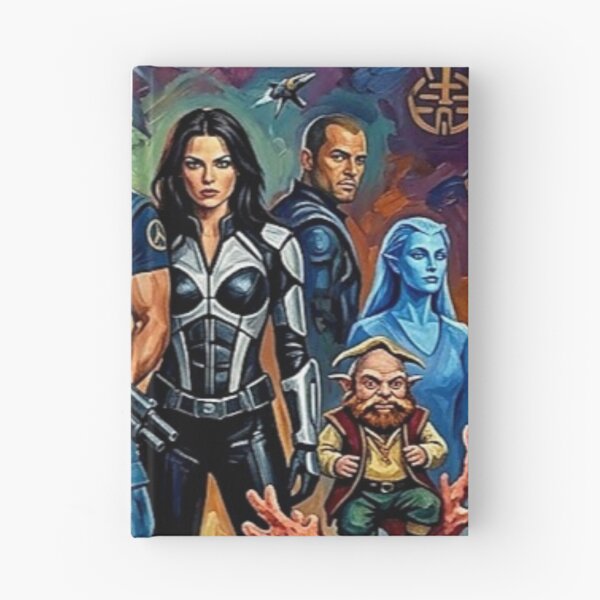 Item preview, The Crew of Moya: Intergalactic Oil Painting designed and sold by Art's Diner.