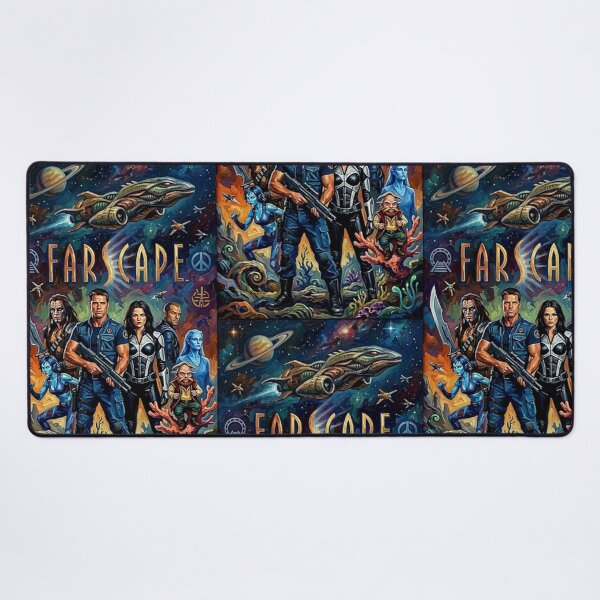 Item preview, The Crew of Moya: Intergalactic Oil Painting designed and sold by Art's Diner.