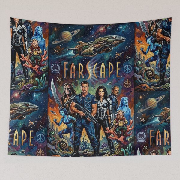 Item preview, The Crew of Moya: Intergalactic Oil Painting designed and sold by Art's Diner.