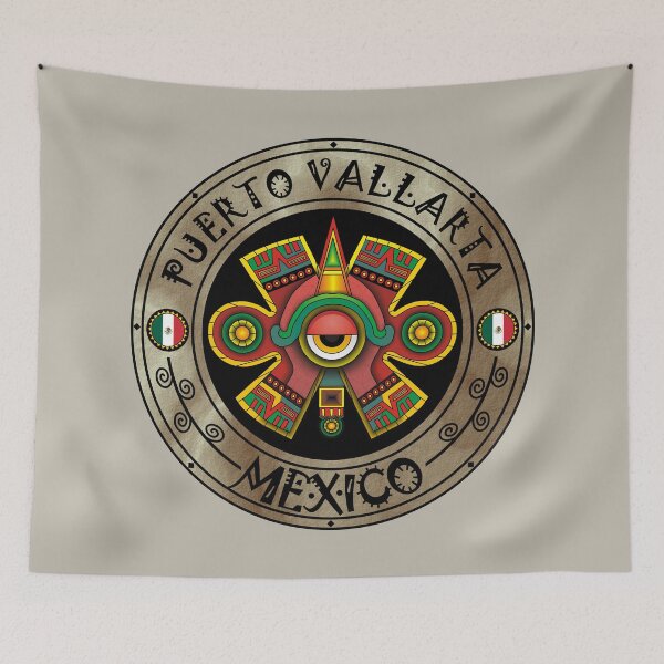 Item preview, Puerto Vallarta Mexico Aztec Ollin emblem designed and sold by studioss76.