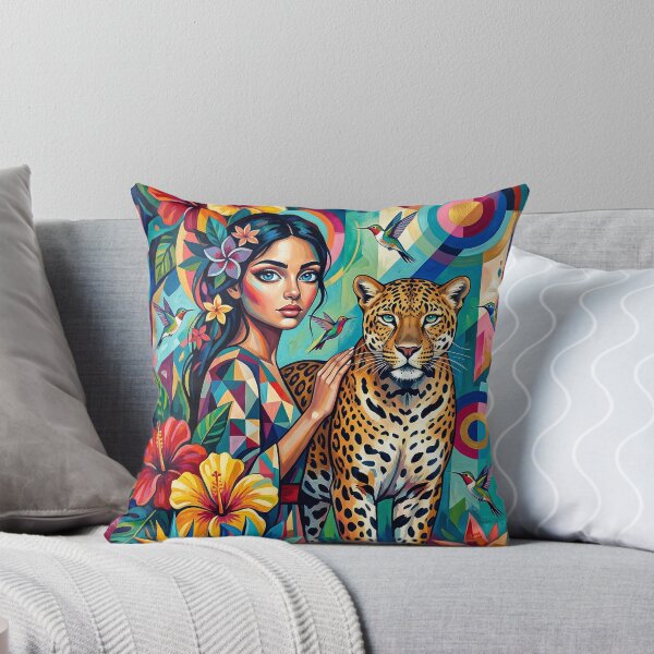 Item preview, A woman and a leopard. designed and sold by Natalia-Vlad.