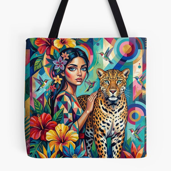 Item preview, A woman and a leopard. designed and sold by Natalia-Vlad.