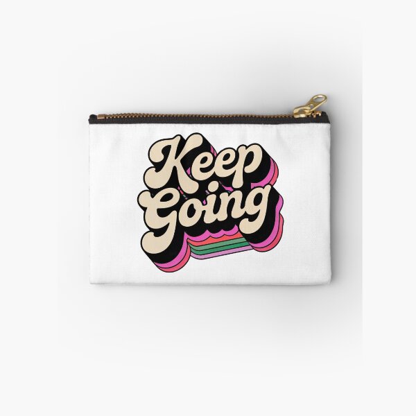 Aperçu de l'œuvre Retro Keep Going Motivational Typography – Vintage Positive Quote Aesthetic Design créée et vendue par Timegraf.