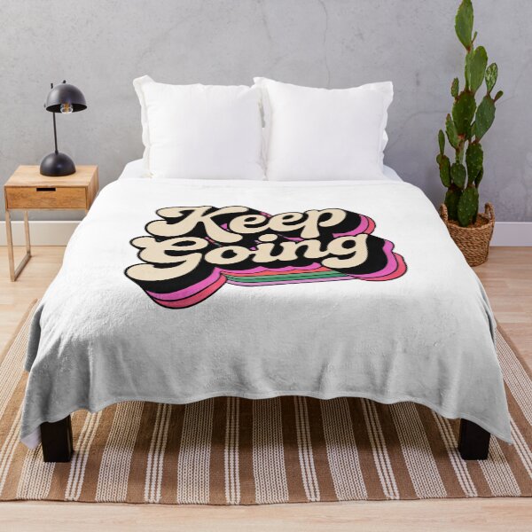 Item preview, Tipografía motivacional retro "Keep Going" – Diseño estético con cita positiva vintage designed and sold by Timegraf.