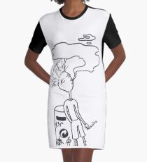 Steam Punk Graphic T-Shirt Dress