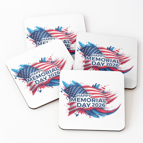Item preview, Happy Memorial Day 2026 Patriotic American Flag Splash Design designed and sold by Ishi Art Studio.