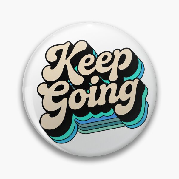 Aperçu de l'œuvre Retro Keep Going Motivational Typography – Vintage Positive Quote Aesthetic Design créée et vendue par Timegraf.