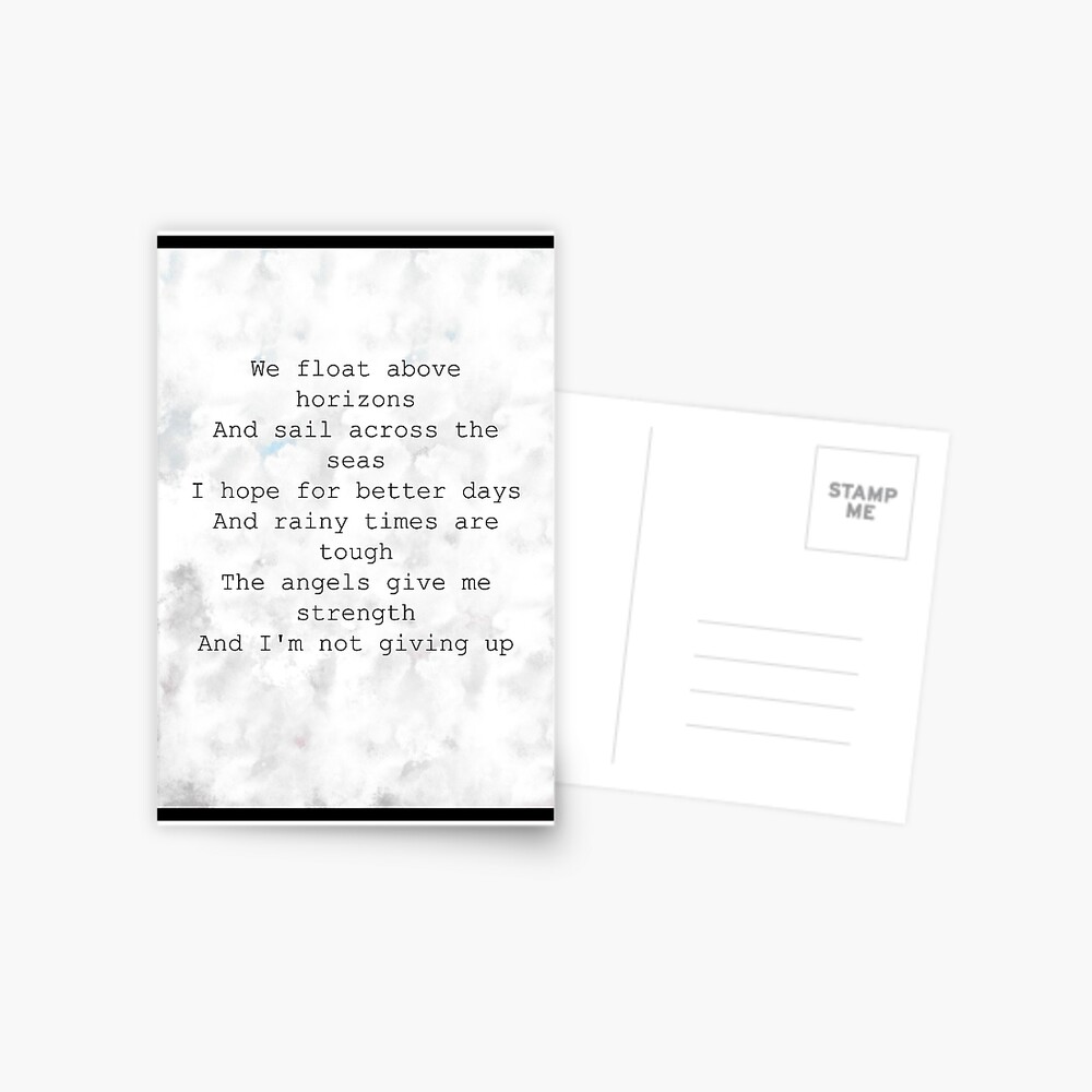 Khalid Lyrics Greeting Card By Findthebeautyy Redbubble