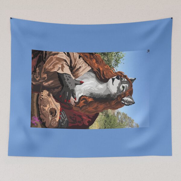 Item preview, Wolf Woman with Skull designed and sold by KlakkDrawsStuff.