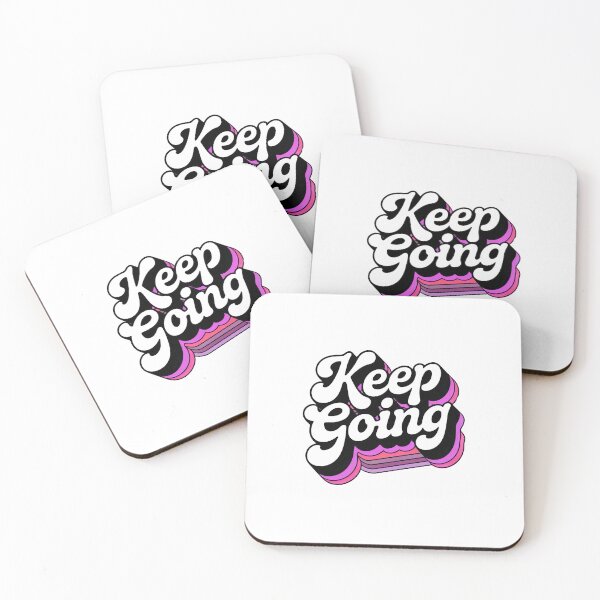 Item preview, Retro Keep Going Motivational Typography – Vintage Positive Quote Aesthetic Design designed and sold by Timegraf.