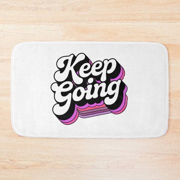 Item preview, Retro Keep Going Motivational Typography – Vintage Positive Quote Aesthetic Design designed and sold by Timegraf.