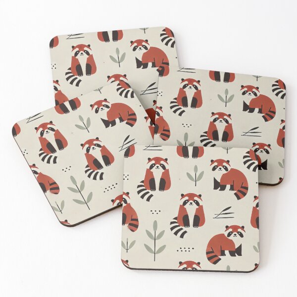 Item preview, Kawaii Red Panda Pattern – Cute Seamless Animal Design designed and sold by TEEJAMBOREE.