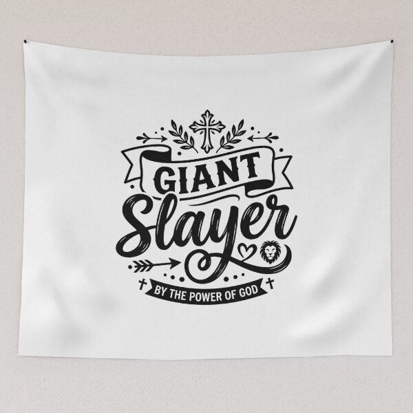 Item preview, GIANT Slayer BY THE POWER OF GOD designed and sold by Faithloveshop.