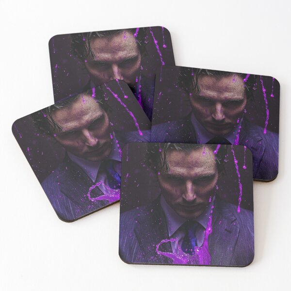 Item preview, Patrick Bateman Purple Chemical Splash Art designed and sold by WockWave.