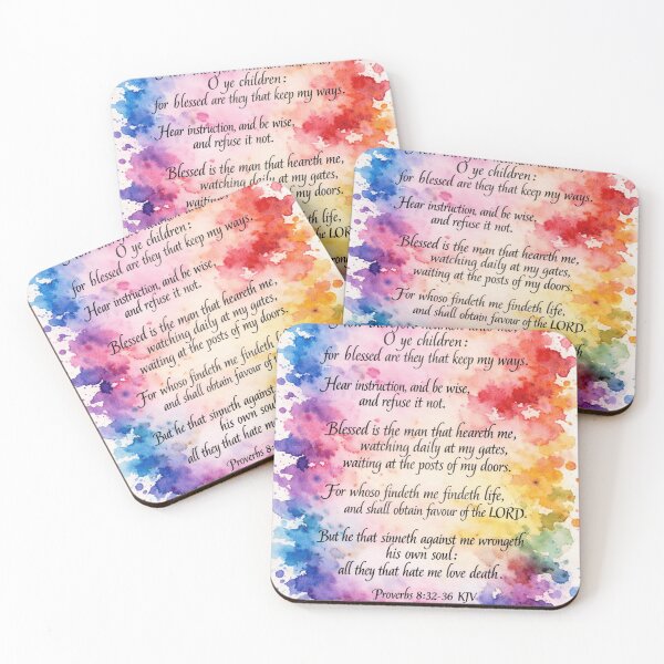 Item preview, Proverbs 8:32-36 KJV  designed and sold by KumanekoStyles.