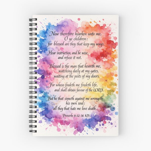 Item preview, Proverbs 8:32-36 KJV designed and sold by KumanekoStyles.