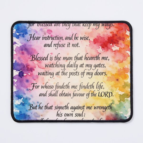 Item preview, Proverbs 8:32-36 KJV designed and sold by KumanekoStyles.