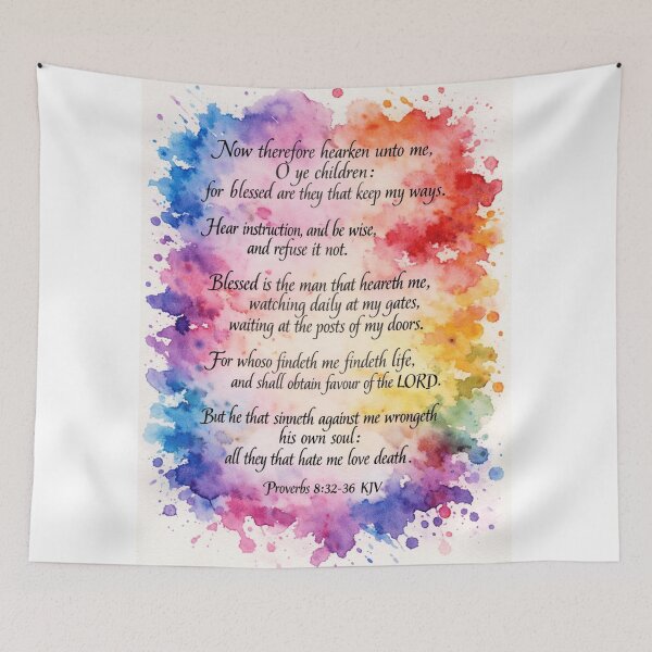 Item preview, Proverbs 8:32-36 KJV  designed and sold by KumanekoStyles.