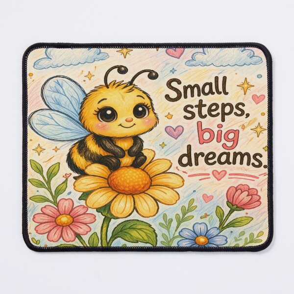 Item preview, smallsteps big dreams cute bee aesthetic design designed and sold by TALKARII.