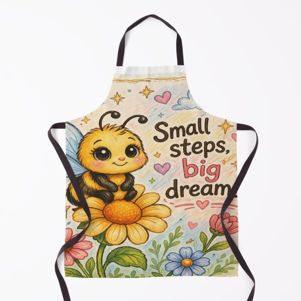 Item preview, smallsteps big dreams cute bee aesthetic design designed and sold by TALKARII.