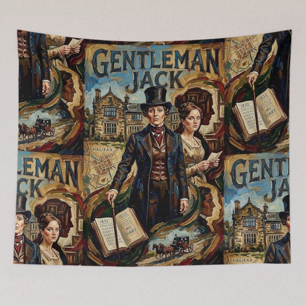 Item preview, The Modern Prometheus: Anne Lister Oil Portrait designed and sold by Art's Diner.