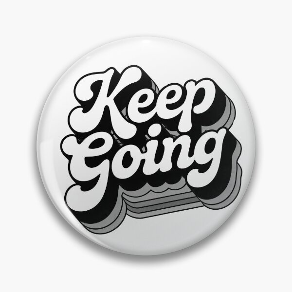 Aperçu de l'œuvre Retro Keep Going Motivational Typography – Vintage Positive Quote Aesthetic Design créée et vendue par Timegraf.
