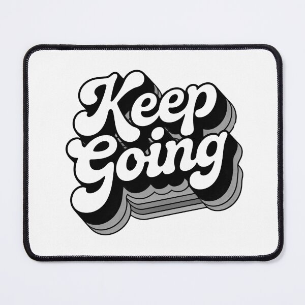 Item preview, Retro Keep Going Motivational Typography – Vintage Positive Quote Aesthetic Design designed and sold by Timegraf.
