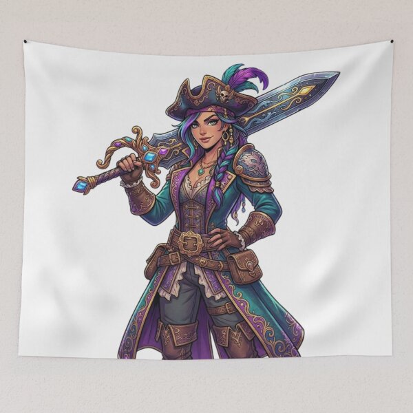 Item preview, A beautiful girl with a pair of swords. designed and sold by PP&RAINBOW SHOP.