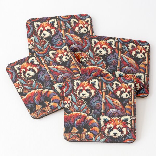 Item preview, Kawaii Red Panda Pattern – Cute Seamless Animal Design designed and sold by TEEJAMBOREE.