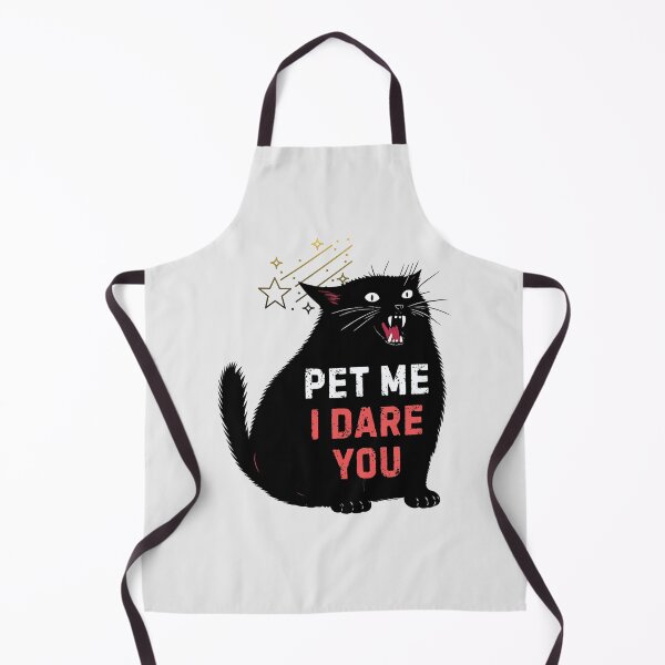 Item preview, Pet Me I Dare You - Funny Hissing Black Cat | Sarcastic Spicy Kitty designed and sold by Cree8if.