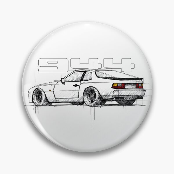 Artikelvorschau, 944 Turbo Sketch Line Illustration entworfen und verkauft von blackdogshop.