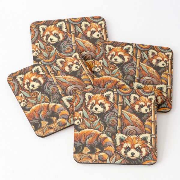 Item preview, Kawaii Red Panda Pattern – Cute Seamless Animal Design designed and sold by TEEJAMBOREE.