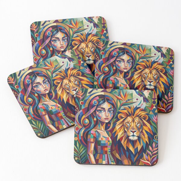 Item preview, The girl and the lion. designed and sold by Natalia-Vlad.