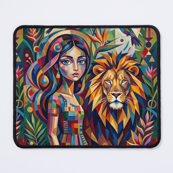 Item preview, The girl and the lion. designed and sold by Natalia-Vlad.
